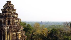 Ancient Stupa at Angkor Complex, Siem Reap